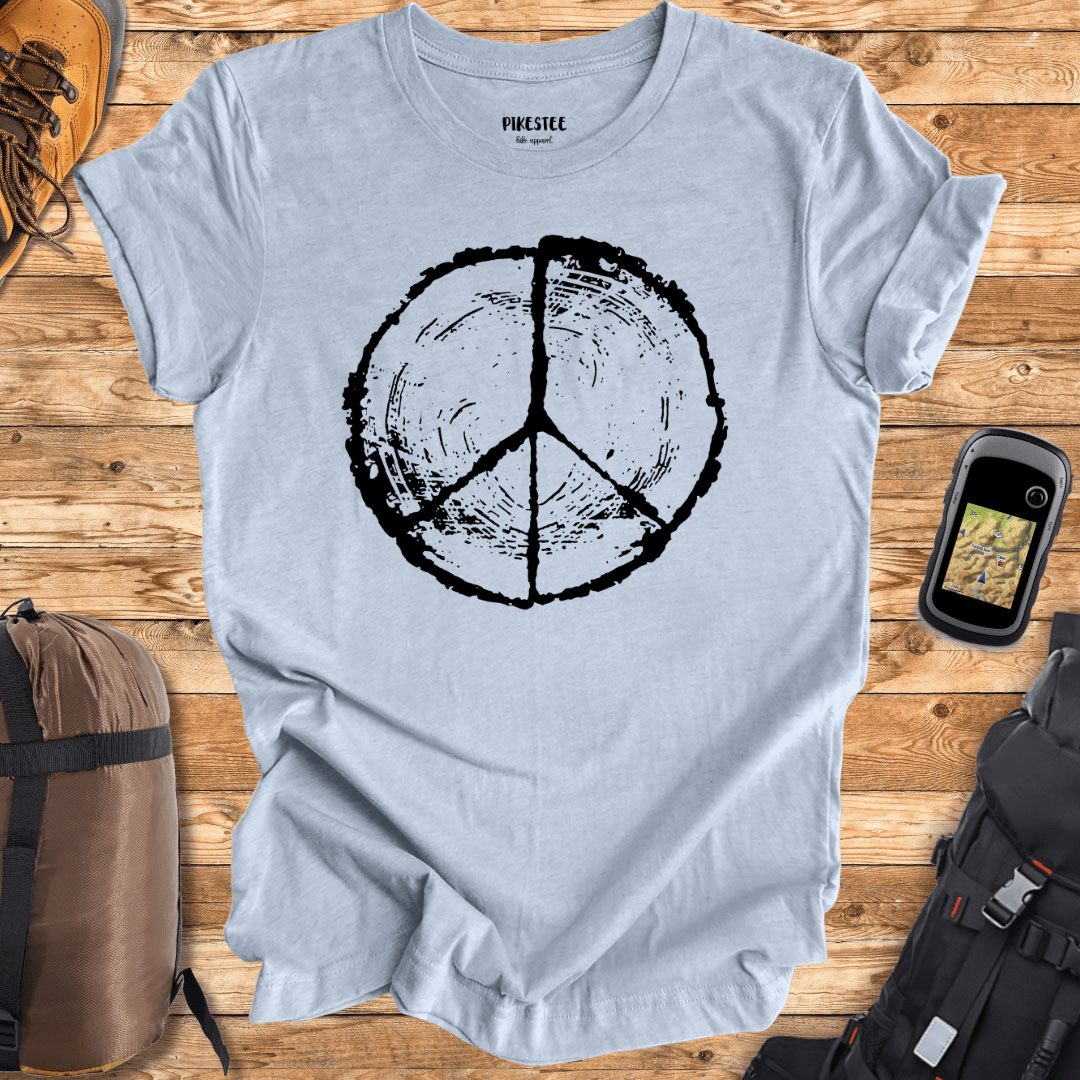 "Peace Symbol Trunk" graphic T-shirt