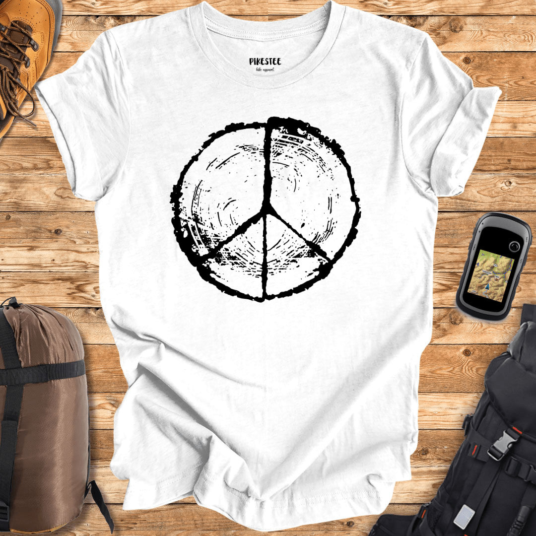 "Peace Symbol Trunk" graphic T-shirt