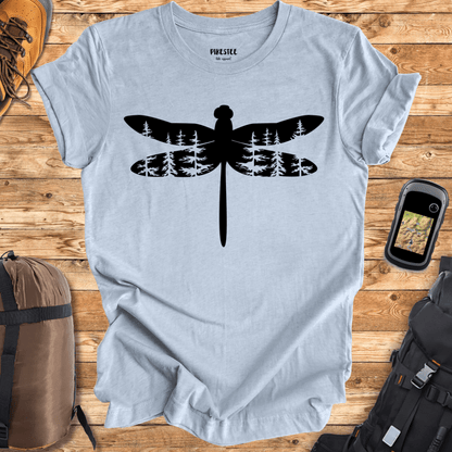 "DragonFly Forest Landscape" graphic T-shirt