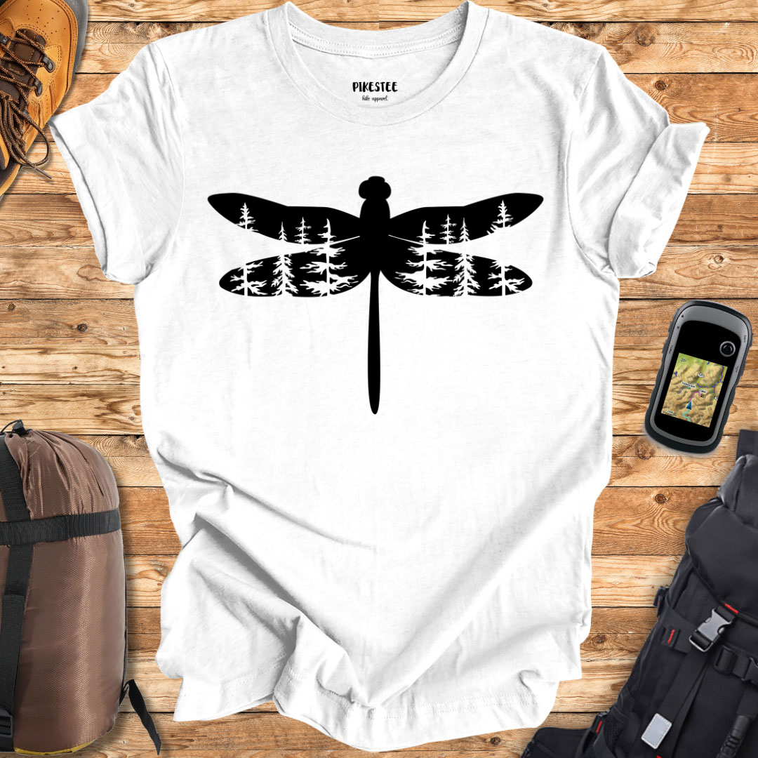 "DragonFly Forest Landscape" graphic T-shirt