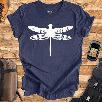 "DragonFly Forest Landscape" graphic T-shirt