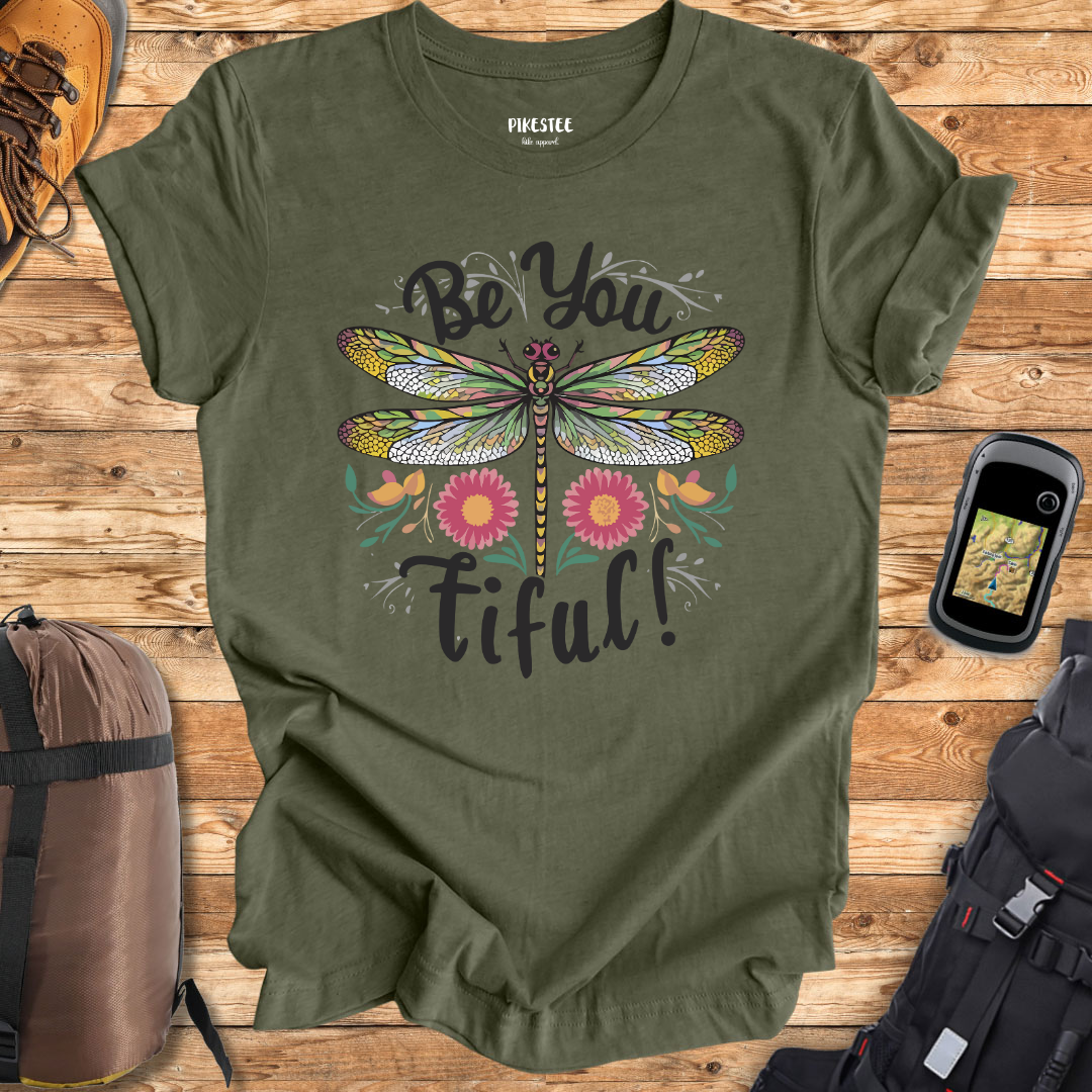 "Be-You-Tiful DragonFly" graphic T-shirt