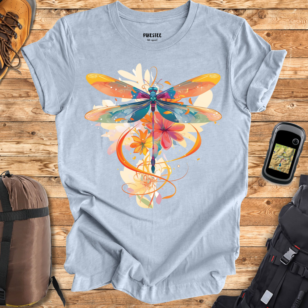 "ColorFull DragonFly" graphic T-shirt