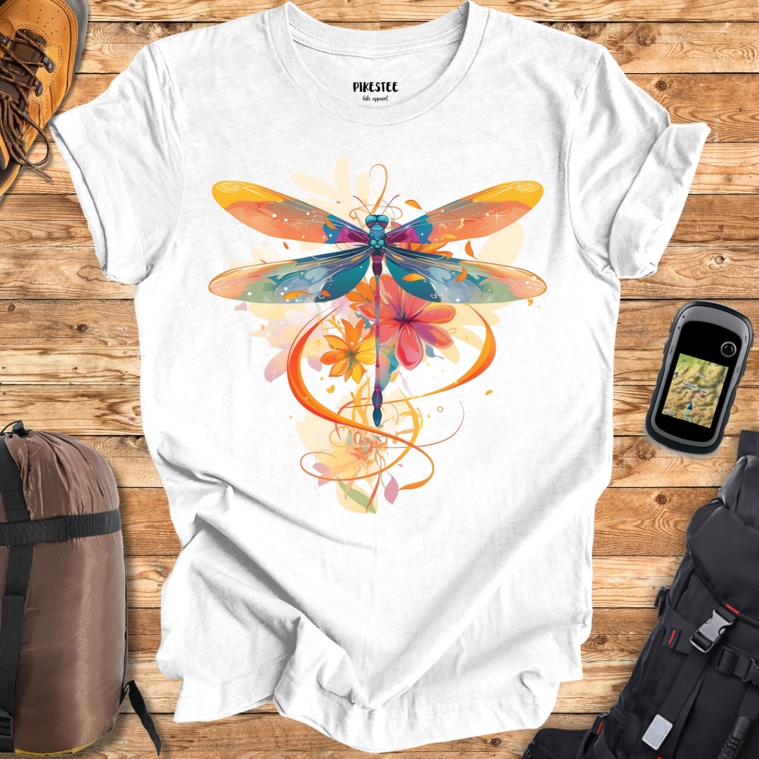 "ColorFull DragonFly" graphic T-shirt