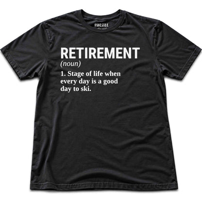 Ski Retirement T-shirt - Black