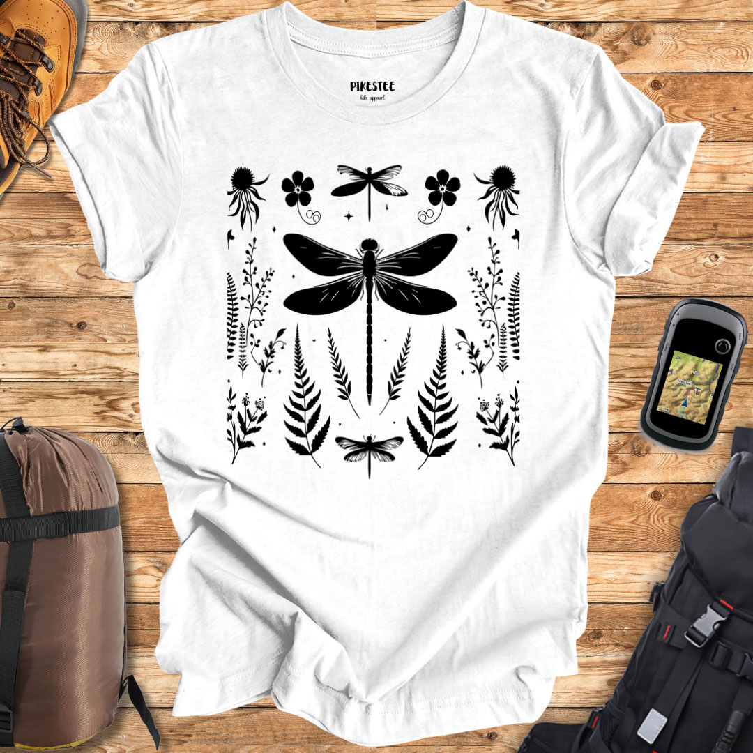 "DragonFly Patern" graphic T-shirt