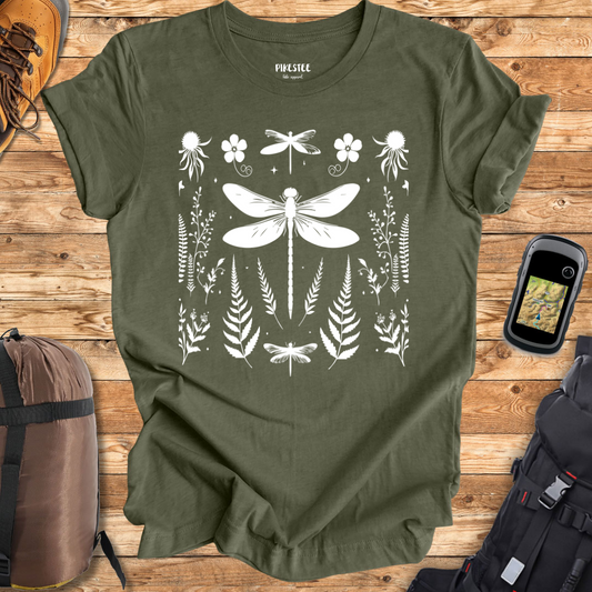 "DragonFly Patern" graphic T-shirt