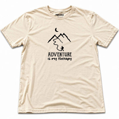 Adventure Is My Therapy T-shirt - Natural