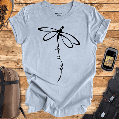 "Let it be, Dragonfly" graphic T-shirt