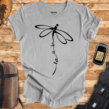 "Let it be, Dragonfly" graphic T-shirt