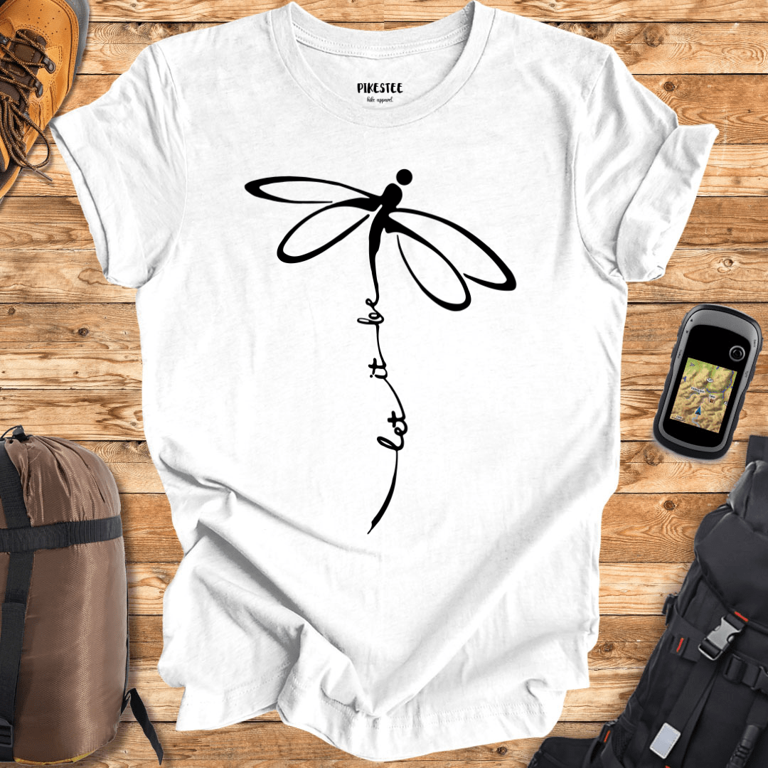 "Let it be, Dragonfly" graphic T-shirt