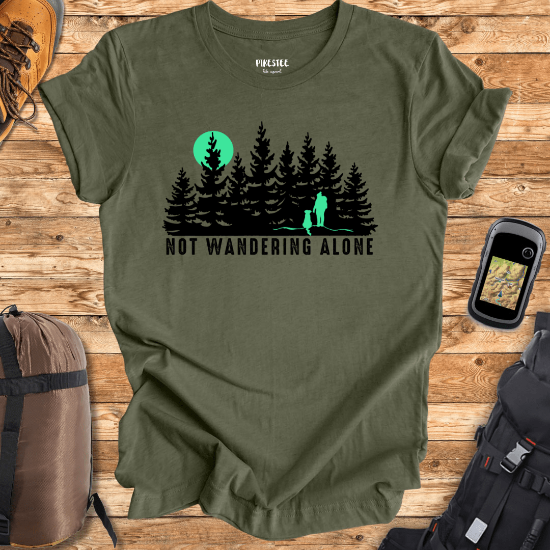 "Not Wandering Alone" graphic T-shirt