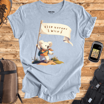 "Keep Nature Wild, Koala's Flag" graphic T-shirt