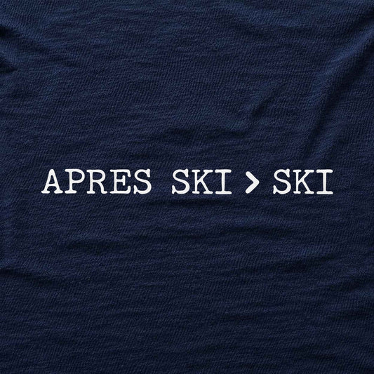 Apres Ski Is Better T-shirt - Navy - hero