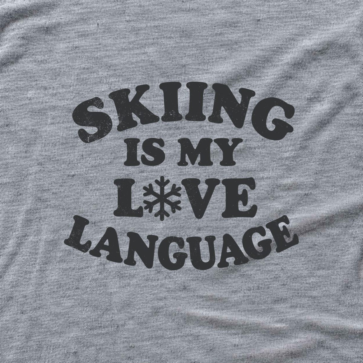 Skiing Love T-shirt - Sport Grey - hero