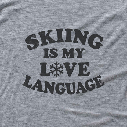 Skiing Love T-shirt - Sport Grey - hero