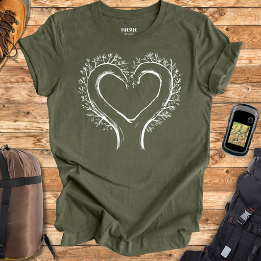 "Heart's Roots" graphic T-shirt