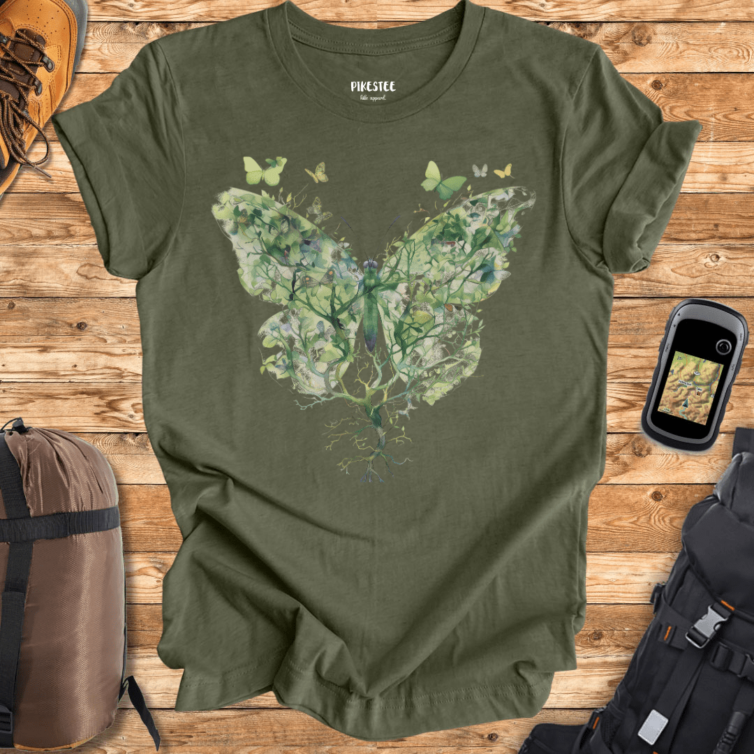 "ButterFly Evolution" graphic T-shirt