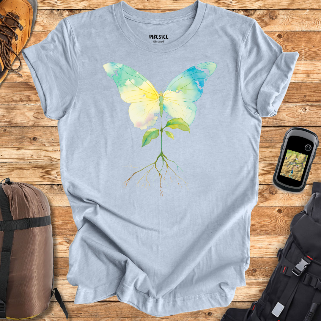 " ColorFull ButterFly" graphic T-shirt