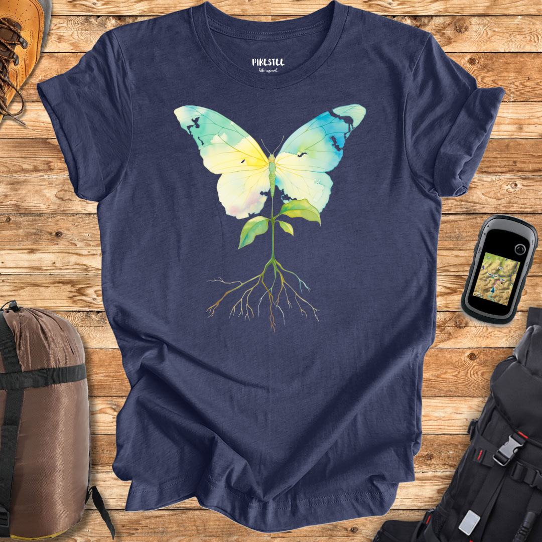 " ColorFull ButterFly" graphic T-shirt