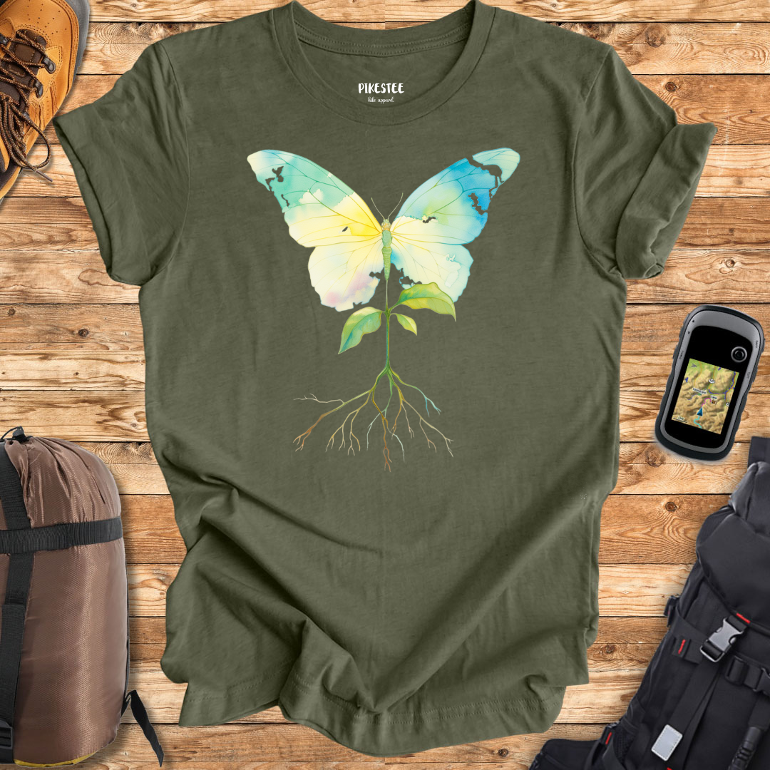 " ColorFull ButterFly" graphic T-shirt