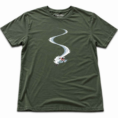 Snow Slalom T-shirt - Military Green