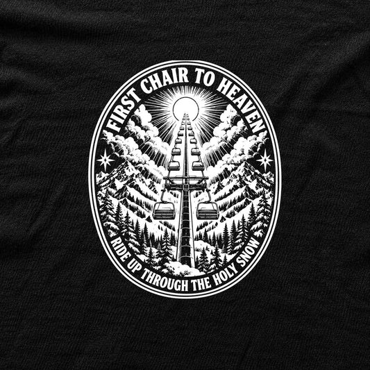 First Chair To Heaven T-shirt - Black - hero