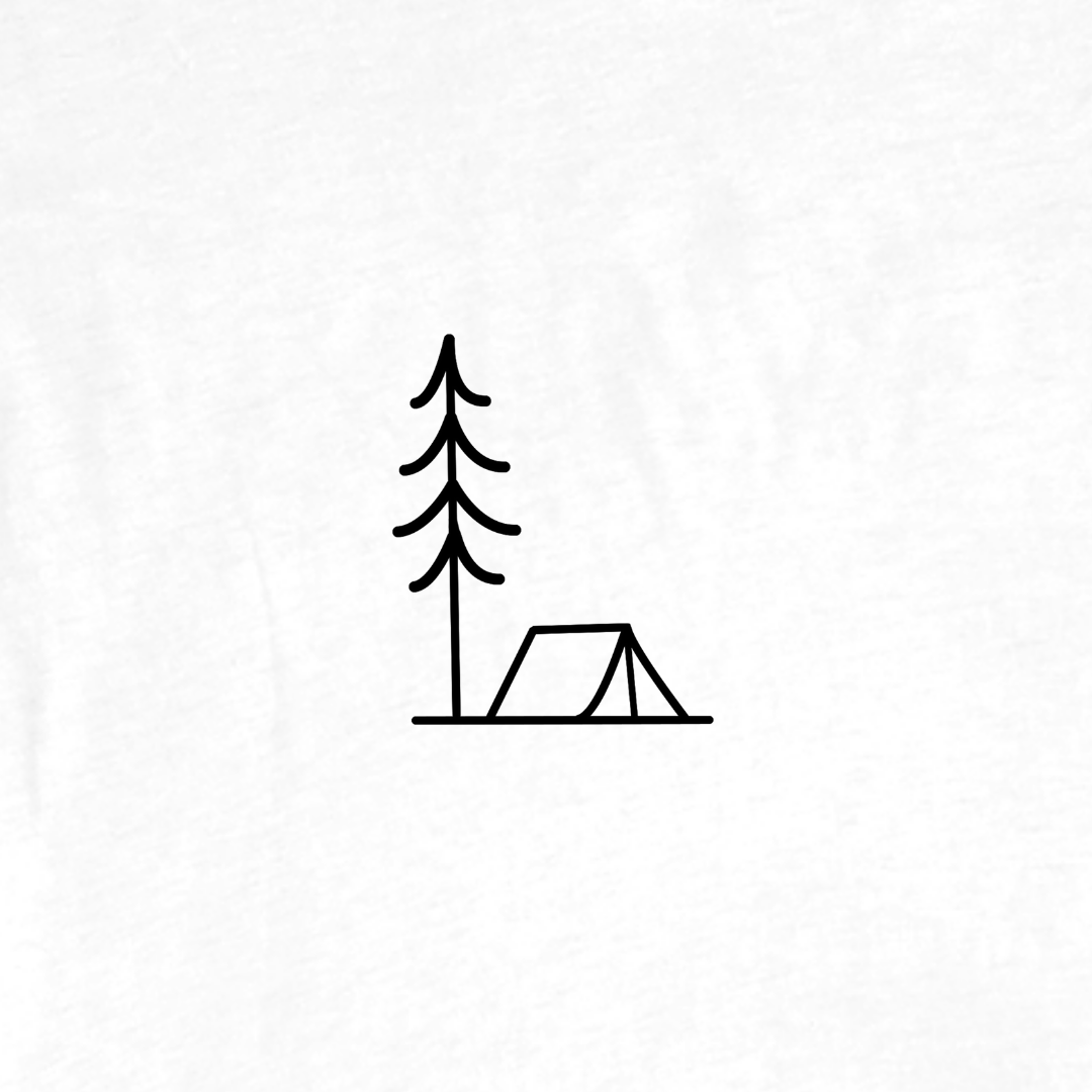 "Minimalist Camp" graphic T-shirt