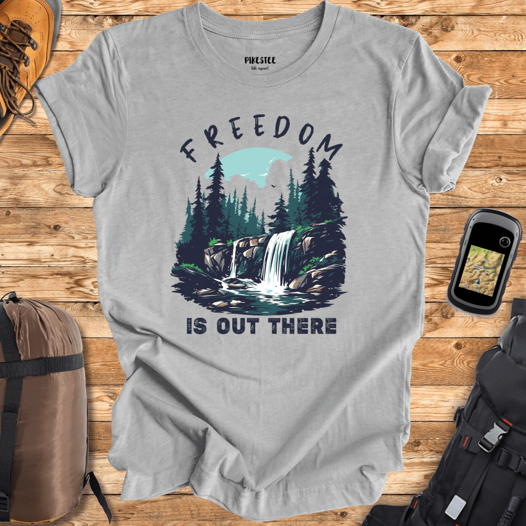 "Freedom Is Out There" graphic T-shirt