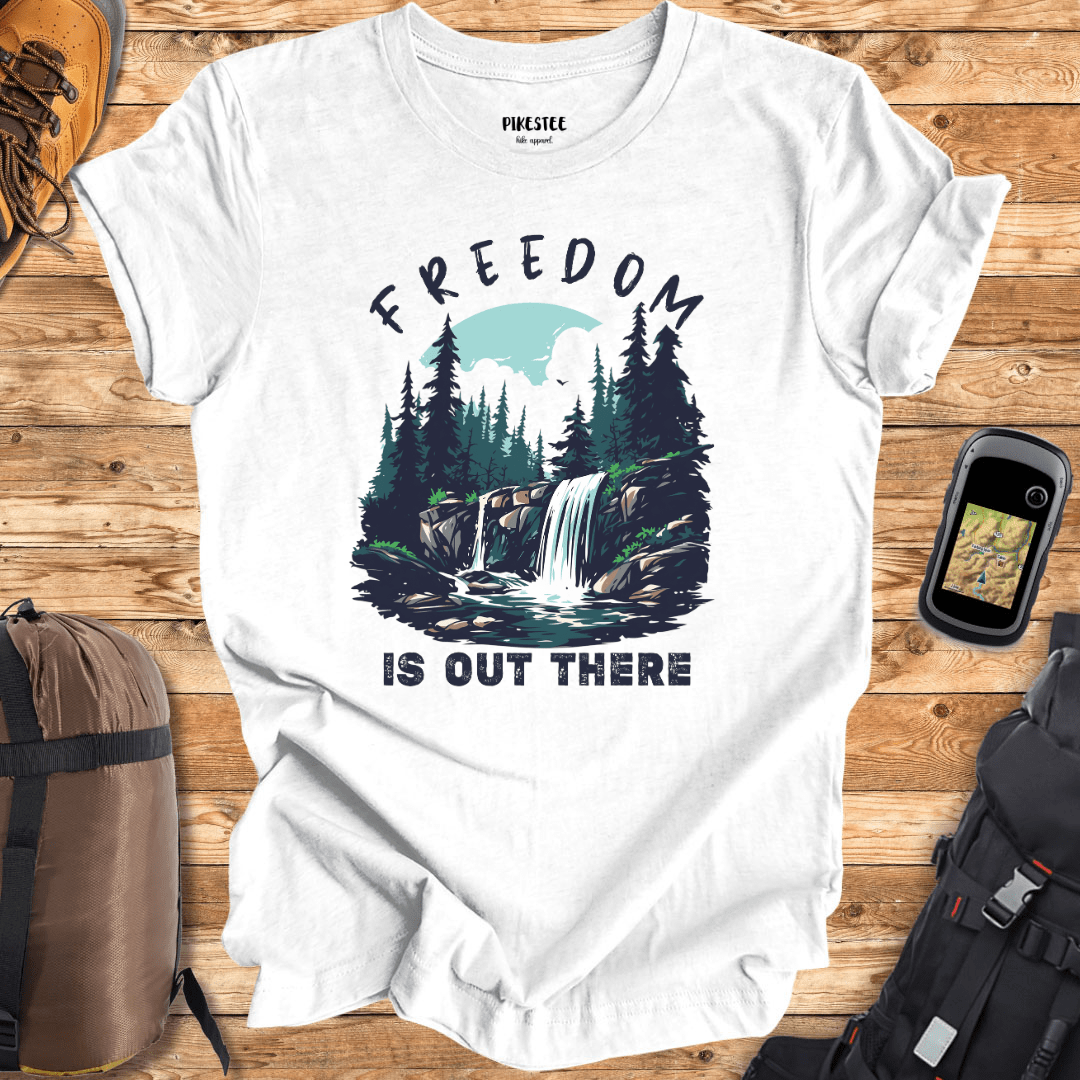 "Freedom Is Out There" graphic T-shirt