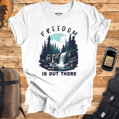 "Freedom Is Out There" graphic T-shirt