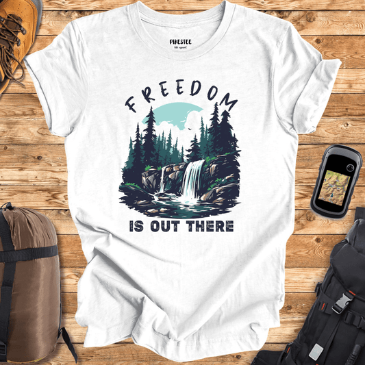 "Freedom Is Out There" graphic T-shirt