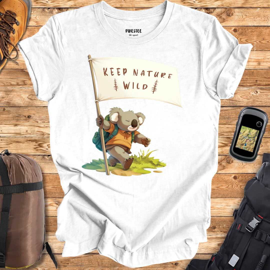 "Keep Nature Wild, Koala's Flag" graphic T-shirt