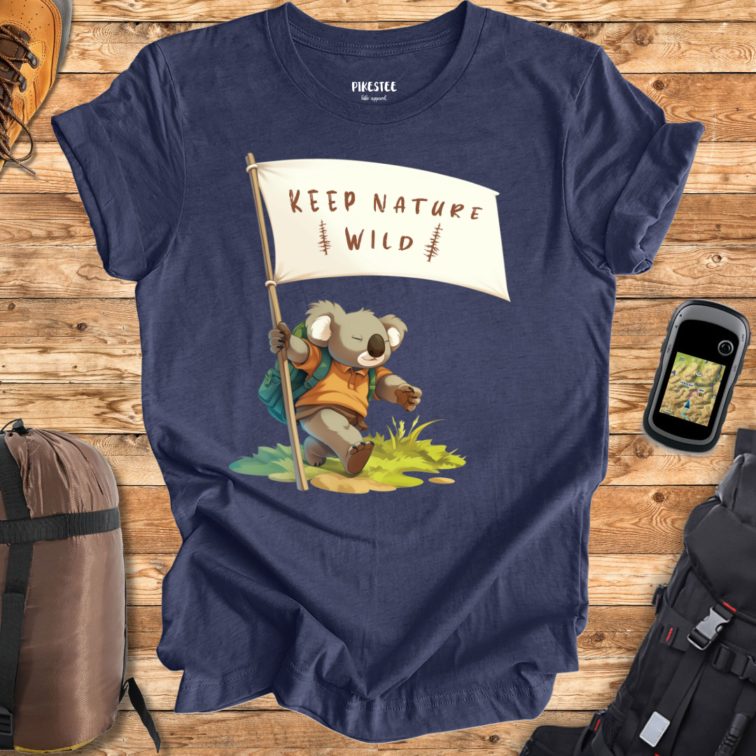 "Keep Nature Wild, Koala's Flag" graphic T-shirt