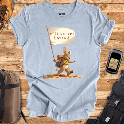 "Keep Nature Wild, Kangaroo's Flag" graphic T-shirt