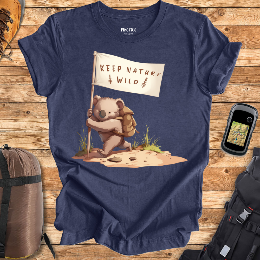 "Keep Nature Wild, Wombat's Flag" graphic T-shirt