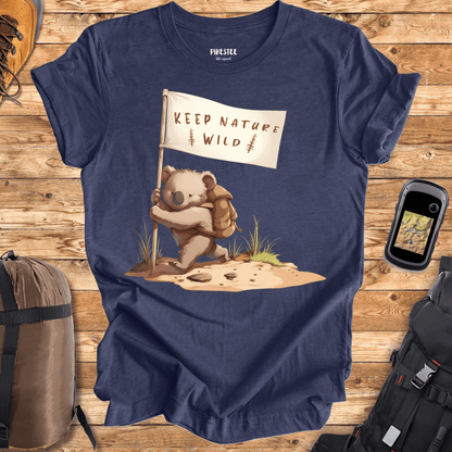 "Keep Nature Wild, Wombat's Flag" graphic T-shirt