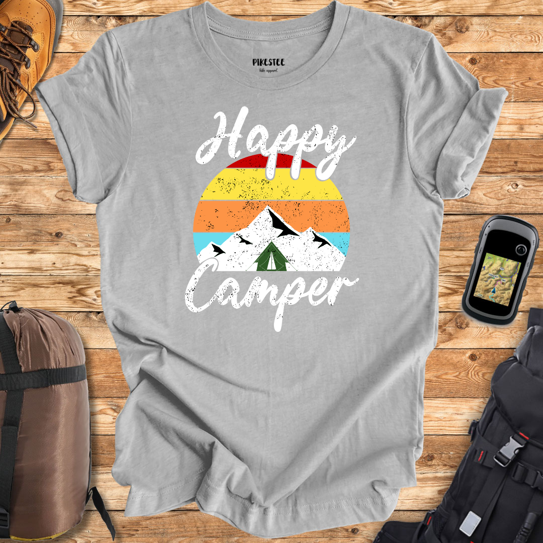 "Happy Camper" graphic T-shirt