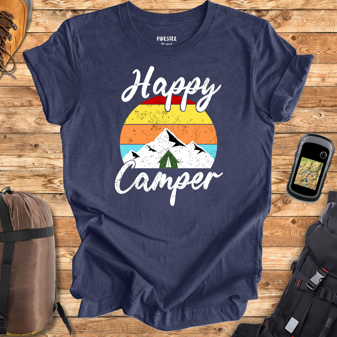 "Happy Camper" graphic T-shirt