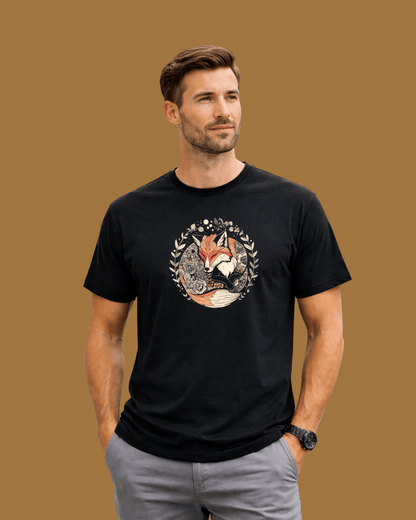 Sleeping Fox Mandala T-shirt