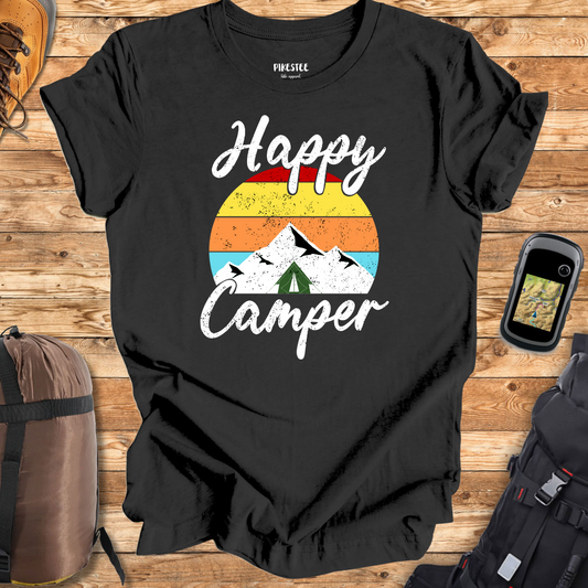 "Happy Camper" graphic T-shirt