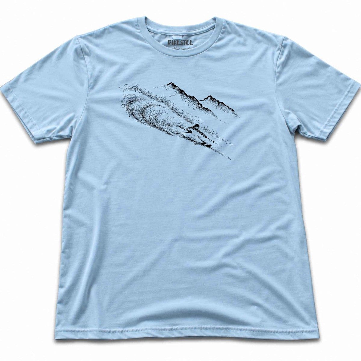 Ski Flow Mountain T-shirt - Light Blue