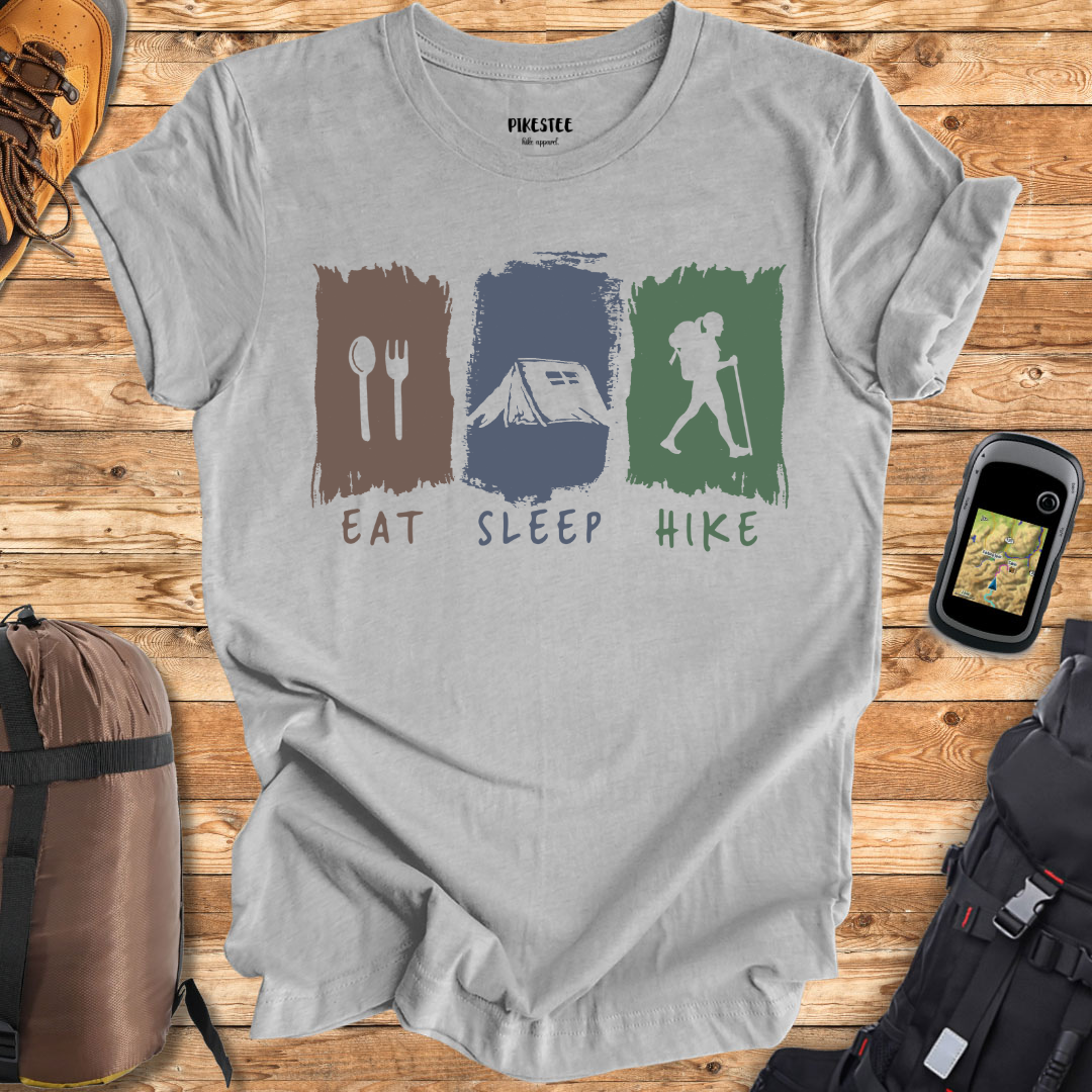 "Eat, Sleep, Hike" T-shirt