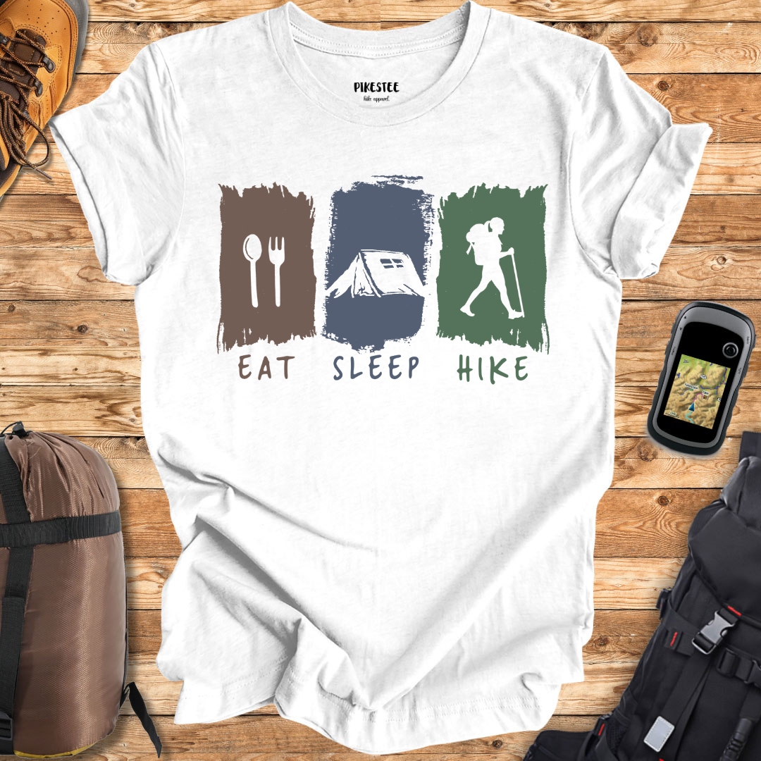 "Eat, Sleep, Hike" T-shirt