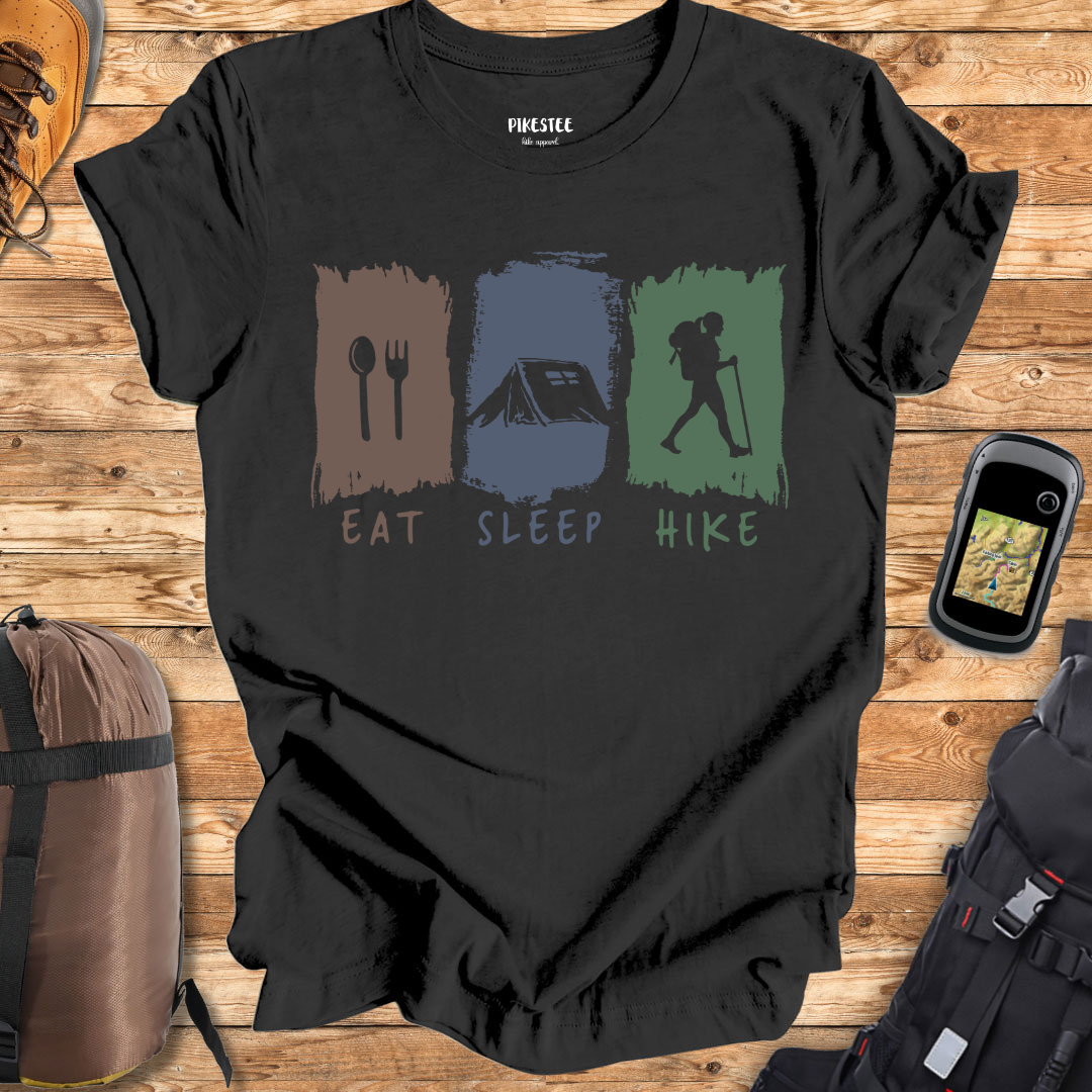 "Eat, Sleep, Hike" T-shirt