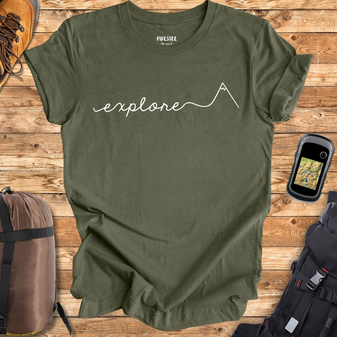 "Explore The Mountain" Graphic T-shirt