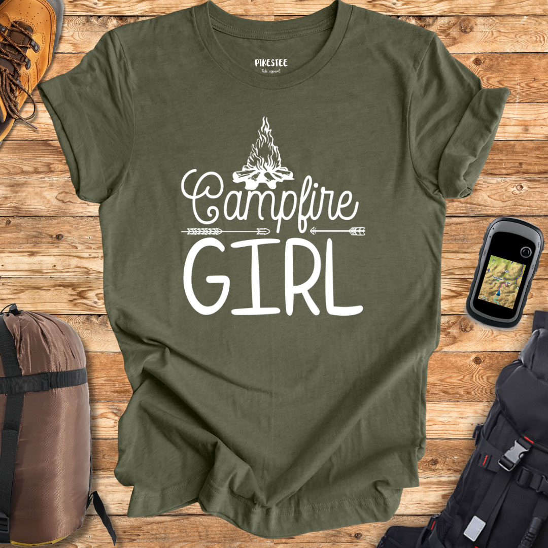 "CampFire Girl" Graphic T-shirt