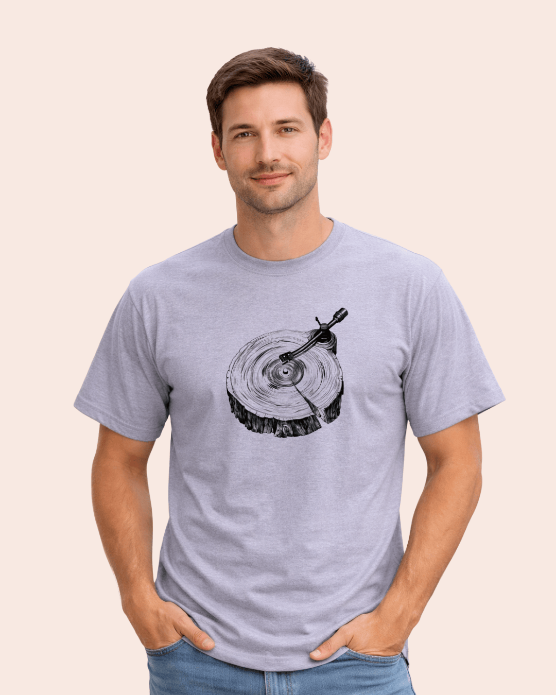 Tree Trunk Record T-shirt