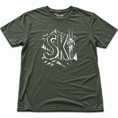 Ski T-shirt - Military Green