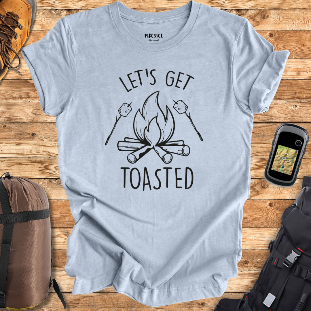 "Let's Get Toasted" graphic T-shirt